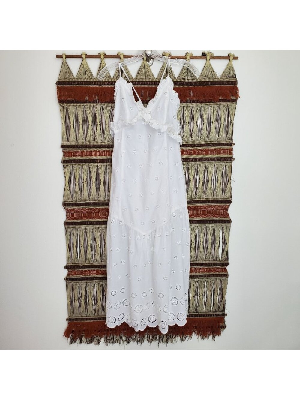 Majorelle cotton eyelet summer dress